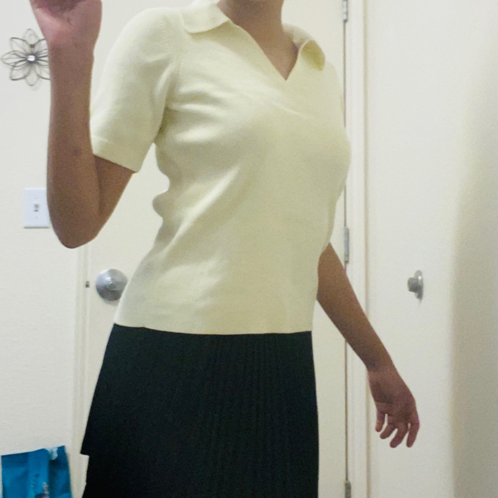 Yellow Collared GAP Tops